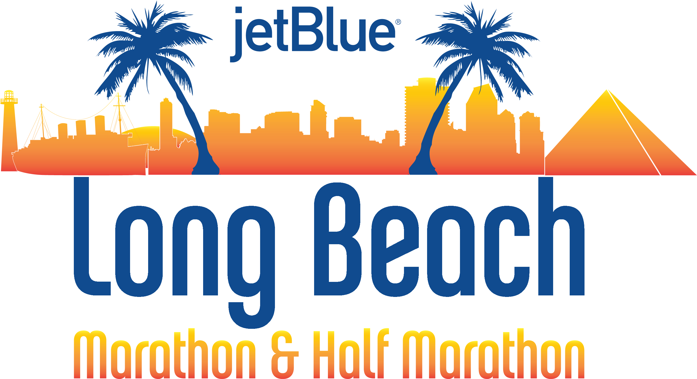 Published At 3000 × 1644 - Long Beach Marathon Logo (3000x1644), Png Download