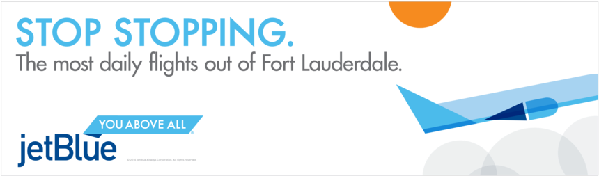 Stop Stopping - Jetblue Airways (1000x599), Png Download