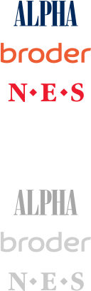 Alpha Broder Nes Logo - Alpha Shirt Company (370x530), Png Download