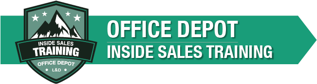 Office Depot Inside Sales Training - Sign (674x201), Png Download