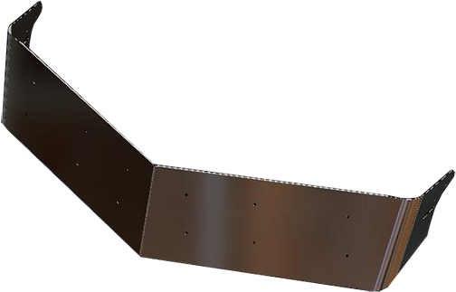 Peterbilt Ultracab - Peterbilt Flat Top 13.5" Drop Visor (532x378), Png Download