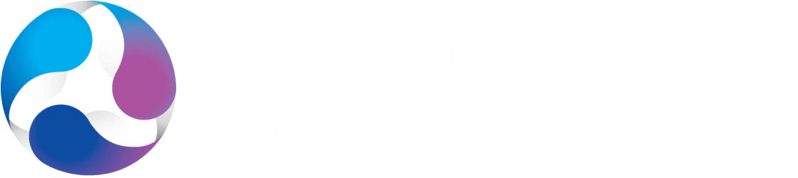 Cropped Logo White Text No Shadow - Ica Consultancy (1176x250), Png Download