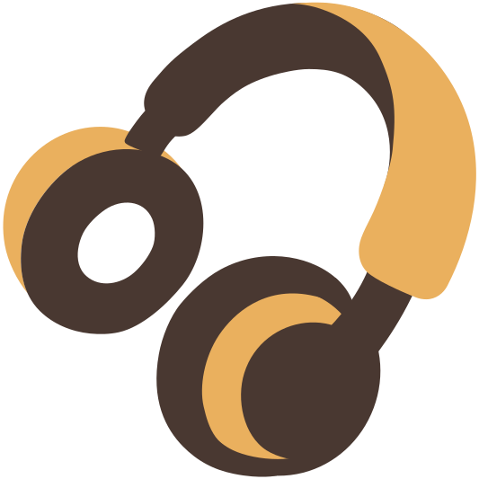 Made With The Kwippe App - Headphones Emoji (533x533), Png Download