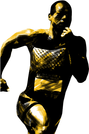 Sprinter - Olympic Athletes Png (303x463), Png Download