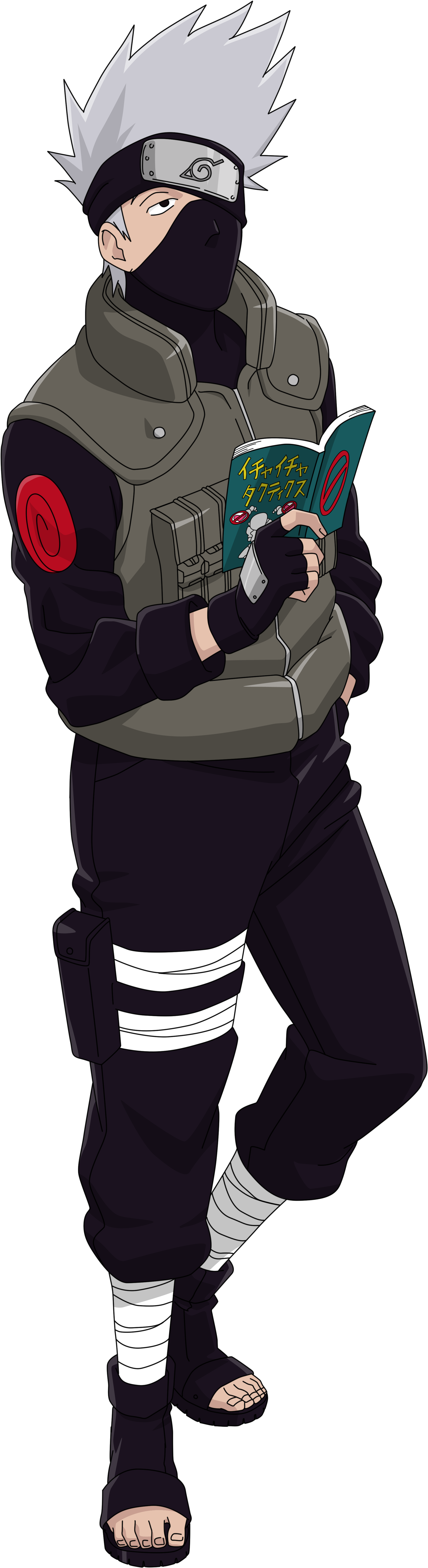 Kakashi Download Transparent Png Image - Kakashi Png (2000x7250), Png Download