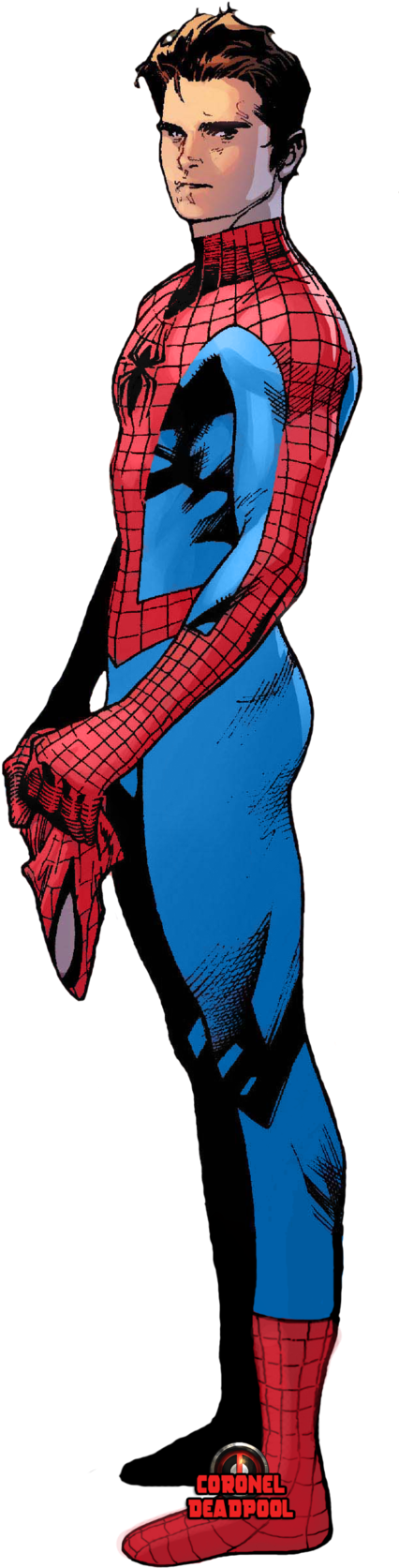 Spiderman Poses, Parker Spiderman, Spiderman Art, Amazing - Peter Parker Spider Verse (457x1747), Png Download