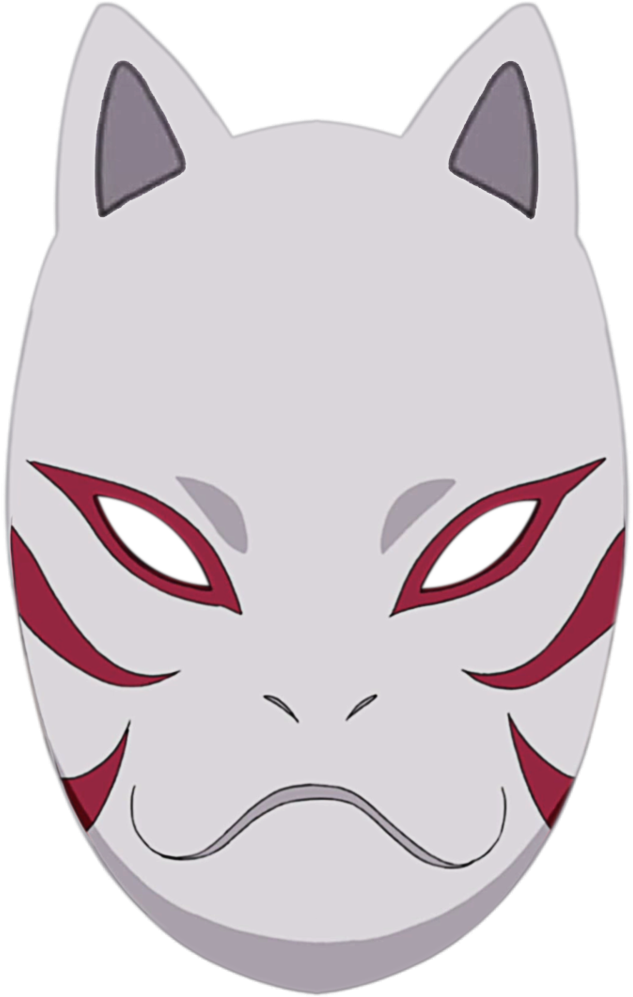 Kakashi Anbu Mask - Naruto Kakashi Anbu Mask (800x1015), Png Download