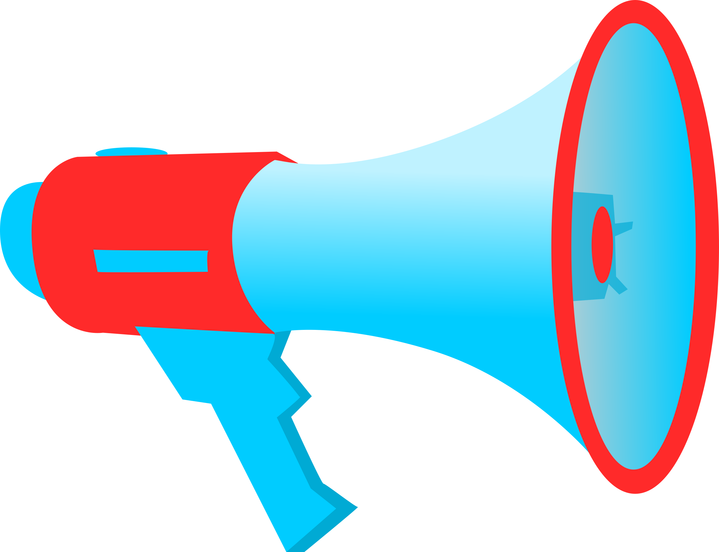 Clip Art For Megaphone (2400x1844), Png Download
