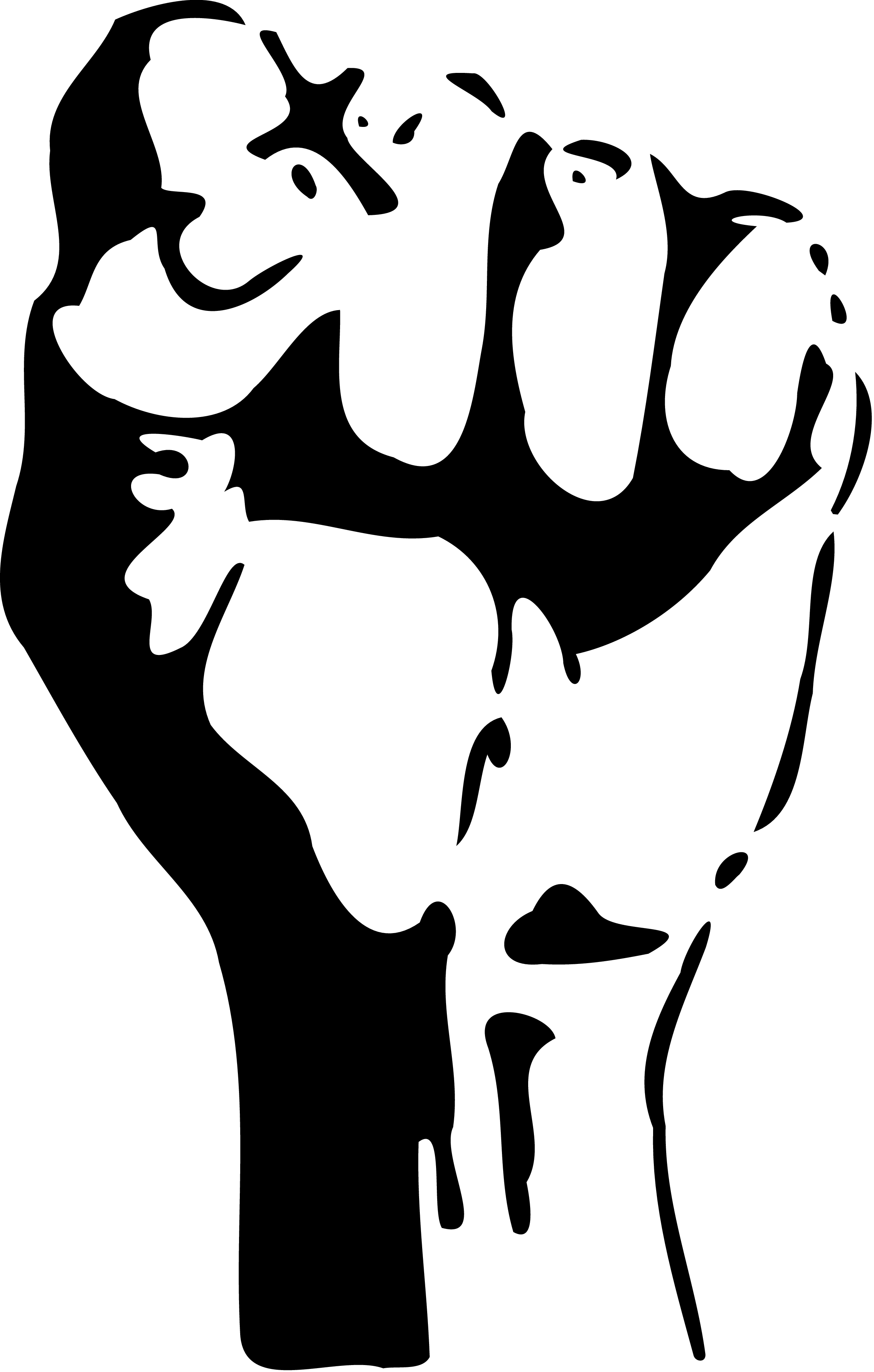 Free Icons Png - Raised Fist (2267x3557), Png Download