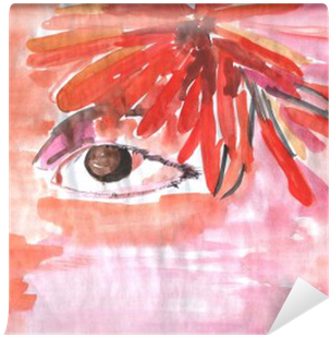 Abstract Watercolor Composition With Eye Wall Mural - Still Life (400x400), Png Download