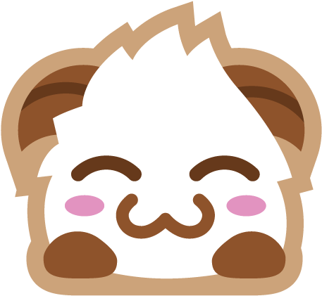 Poro Sticker Blush - Emoji League Of Legends Discord (500x500), Png Download