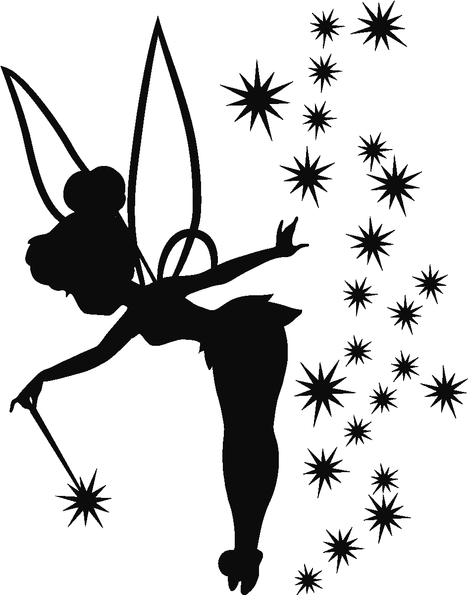 Free Tinkerbell Pumpkin Stencil - Tinkerbell Svg (1200x1200), Png Download