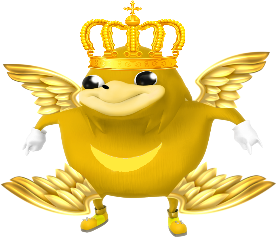 God Ugandan Knuckles Render - Cartoon (1000x1000), Png Download