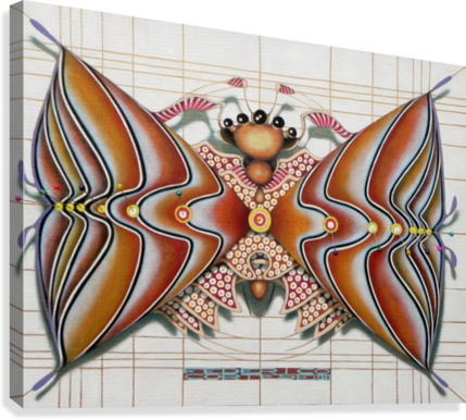 Hourglass Butterfly Imprimons - Oil Painting (429x386), Png Download