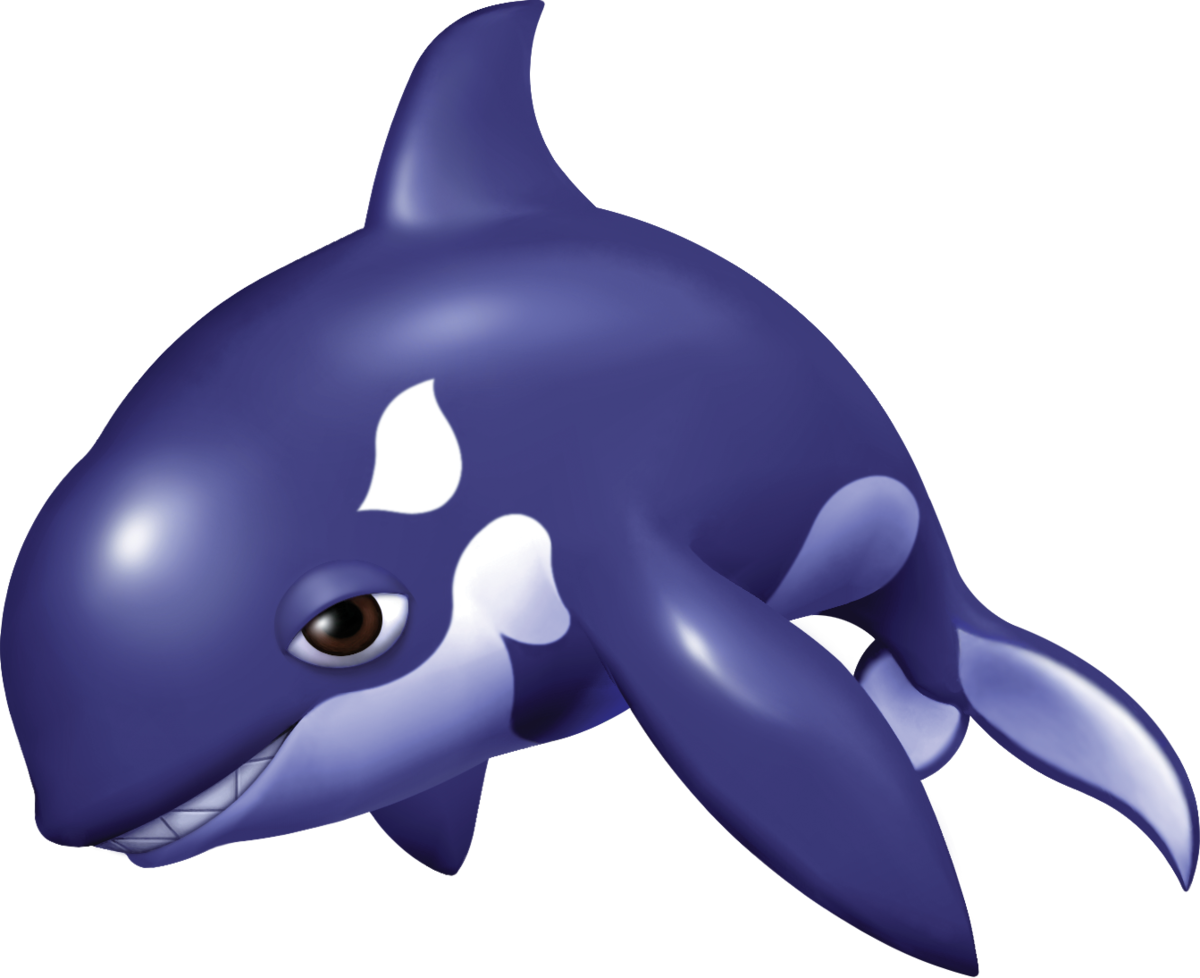 Orco The Killer Whale - Donkey Kong Country Freeze Animals (572x480), Png Download
