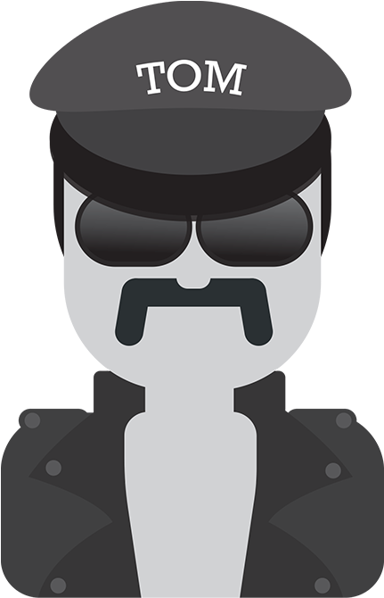 Tom Of Finland Emojis (750x563), Png Download