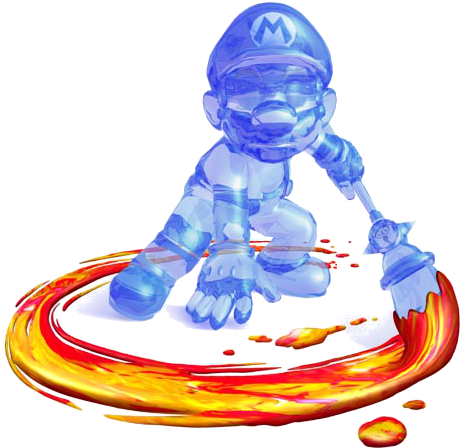 Shadow Mario Artwork - Mario Sunshine Shadow Mario (464x460), Png Download