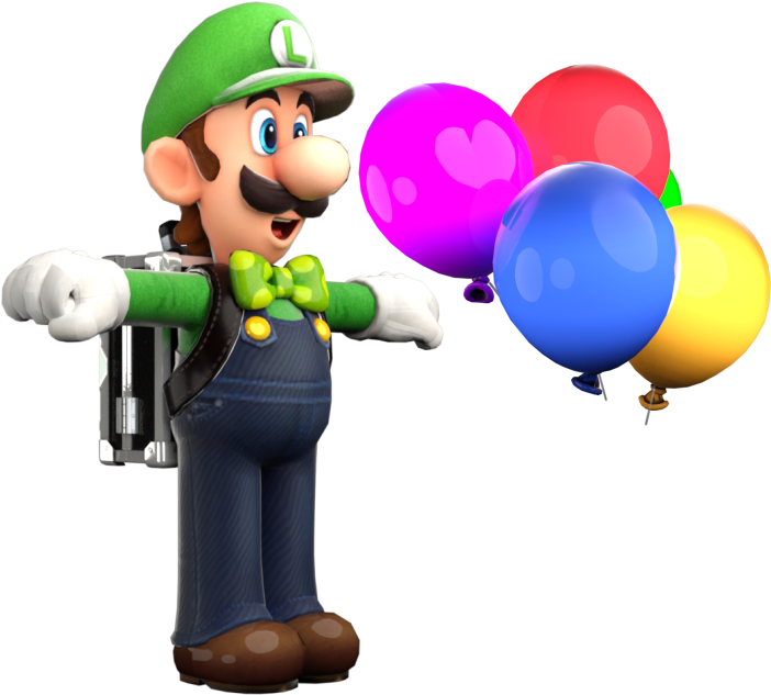 Download Zip Archive - Super Mario Odyssey Luigi (750x650), Png Download
