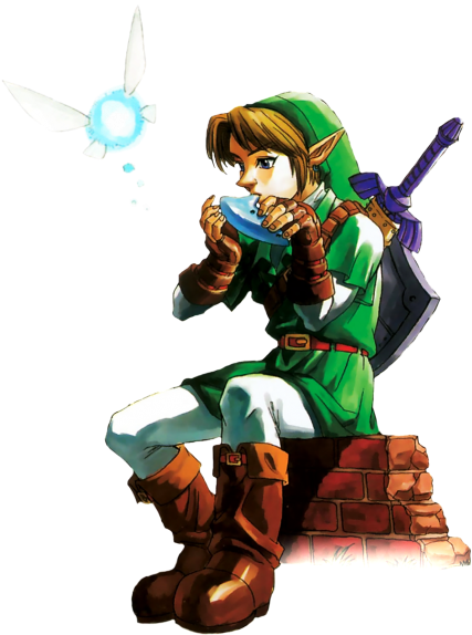 Thumb Image - Ocarina Of Time Link Art (463x600), Png Download