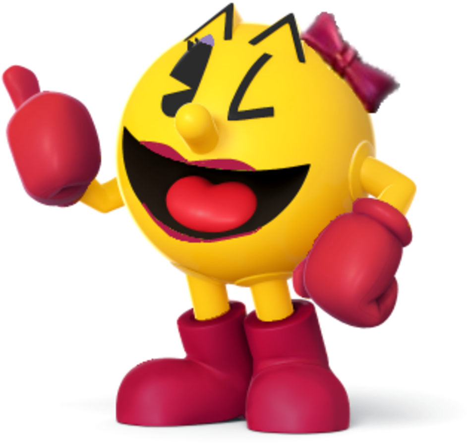 Video Game Fashion - Ms Pac Man Smash Bros (1200x1200), Png Download