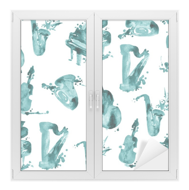 Decorative Watercolor Splash Music Seamless Pattern - Musica Violeta (400x400), Png Download