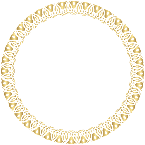 Visit - Gold Png Circle Frame (600x600), Png Download