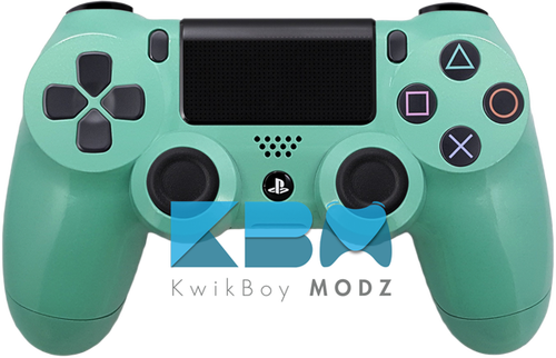 Custom Tiffany Blue Ps4 Controller - Rose Gold Playstation 4 Controller (500x322), Png Download