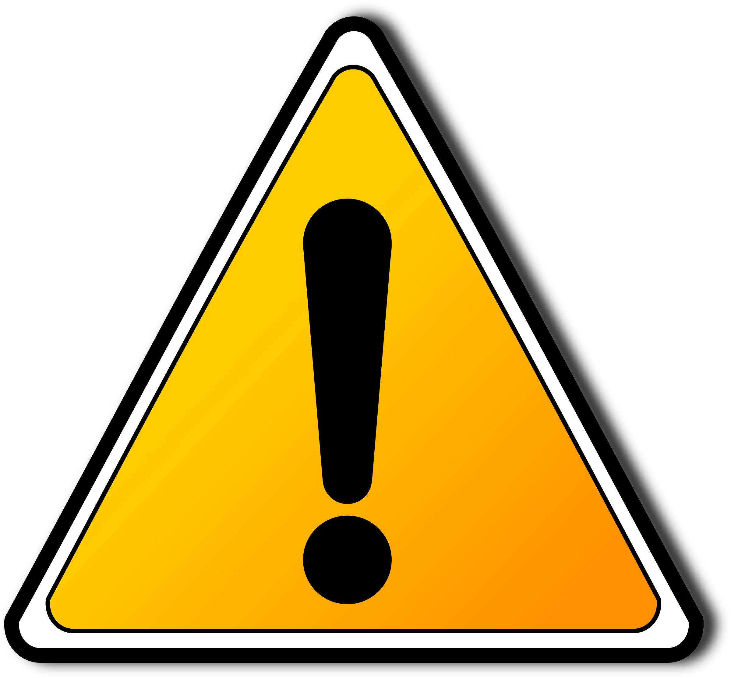Image Freeuse Stock Big Image Png - Warning Sign (2400x2226), Png Download