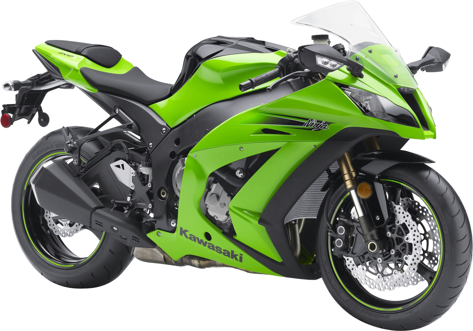 Kawasaki Ninja Zx10r Sport Bike Png Image - Kawasaki Ninja Png (500x353), Png Download
