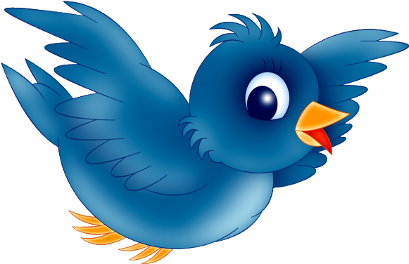 Blue Bird Clipart - Cartoon Bird Png (600x600), Png Download