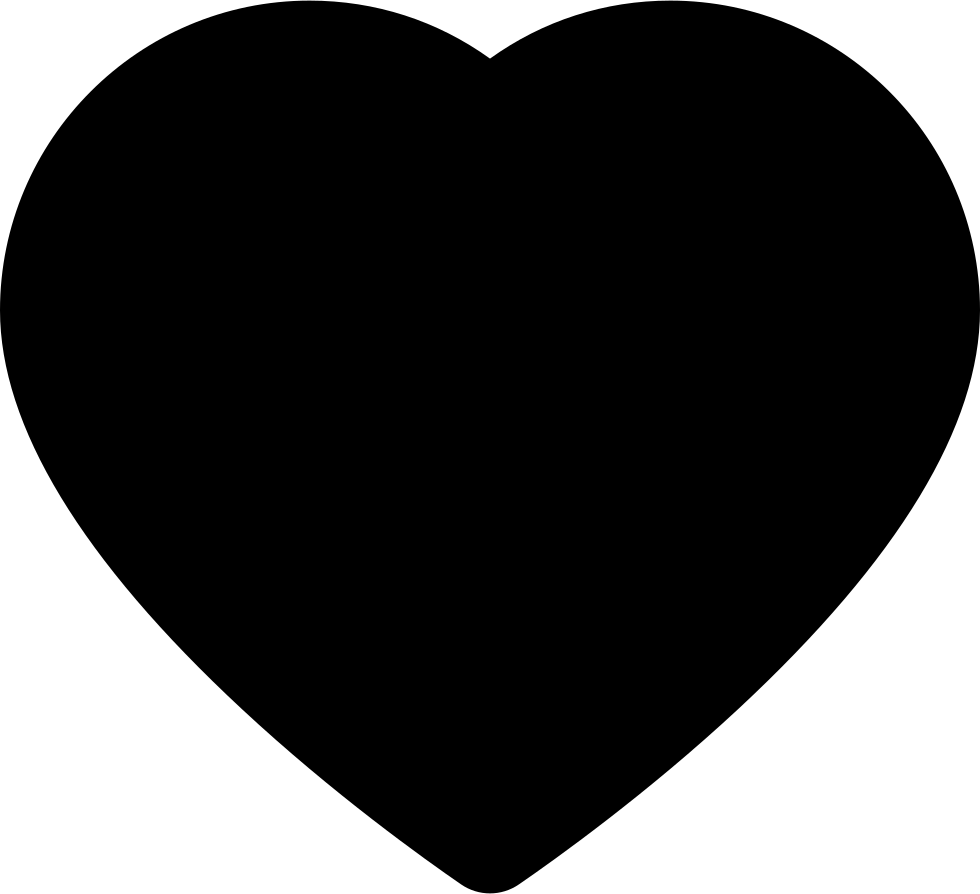 Heart Shape - - Black Dp For Whatsapp (980x894), Png Download