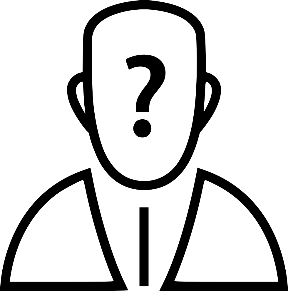 Question Mark Avatar Person Banking Online Comments - Person Icon Question Mark (980x990), Png Download