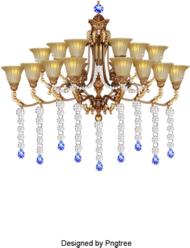 Model 3d Cartoon Home Furniture,exquisite Crystal Lamp - Furniture (360x360), Png Download
