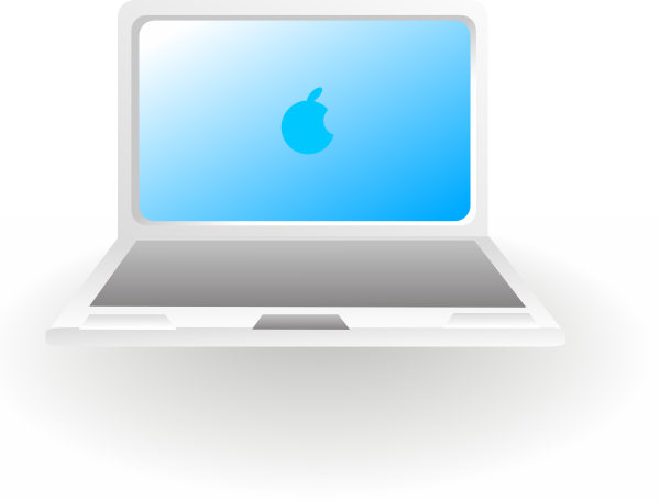 Free Vector Laptop Imac Clip Art - Laptop Clip Art (600x456), Png Download