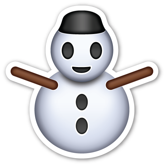 Snowman Without Snow Emoji 1, Emoji Stickers, Image - Christmas Emoji Transparent Background (529x529), Png Download