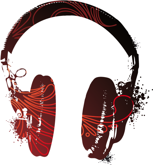 Headphones Vector (528x800), Png Download