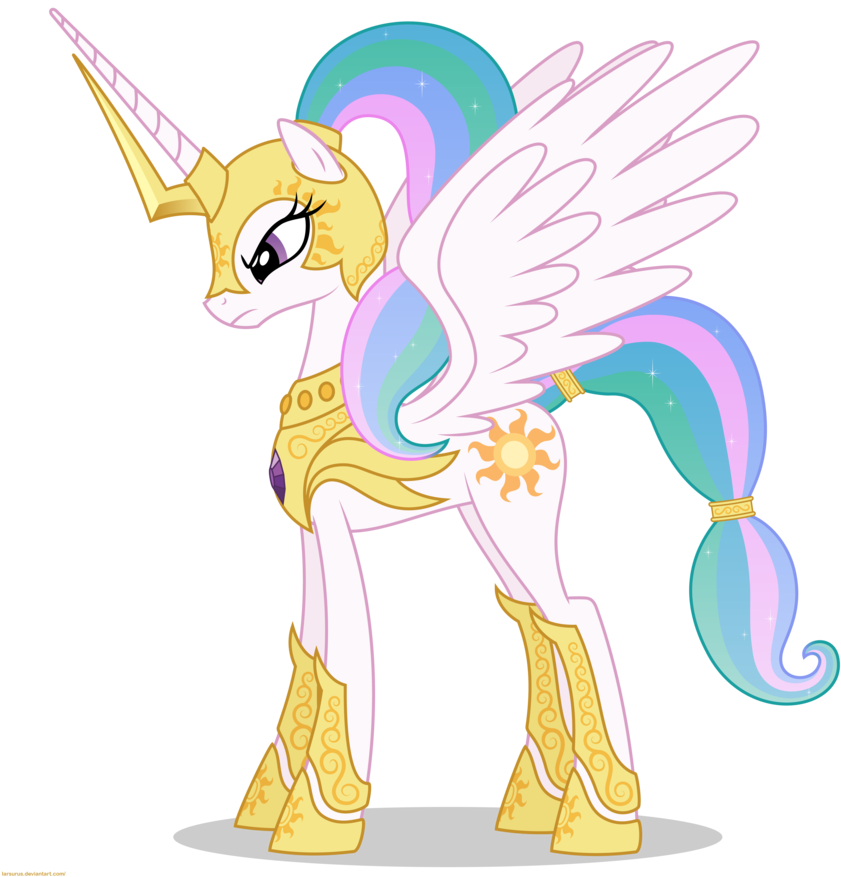 My Little Pony Princess Celestia - Princess Celestia In Armor (894x894), Png Download