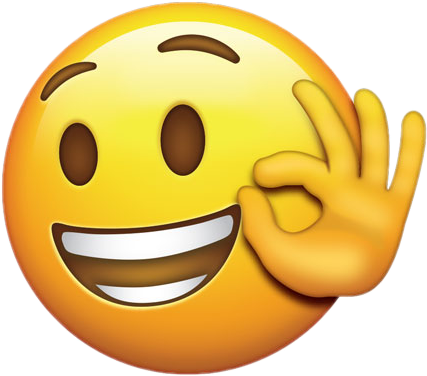 Emotions Emoji Emojiface Ok Freetoedit - Emoticon Ok Png (427x376), Png Download