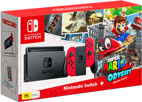 A Nintendo Switch Carrying Case & Screen Protector - Nintendo Switch Con Mario Odyssey (723x360), Png Download