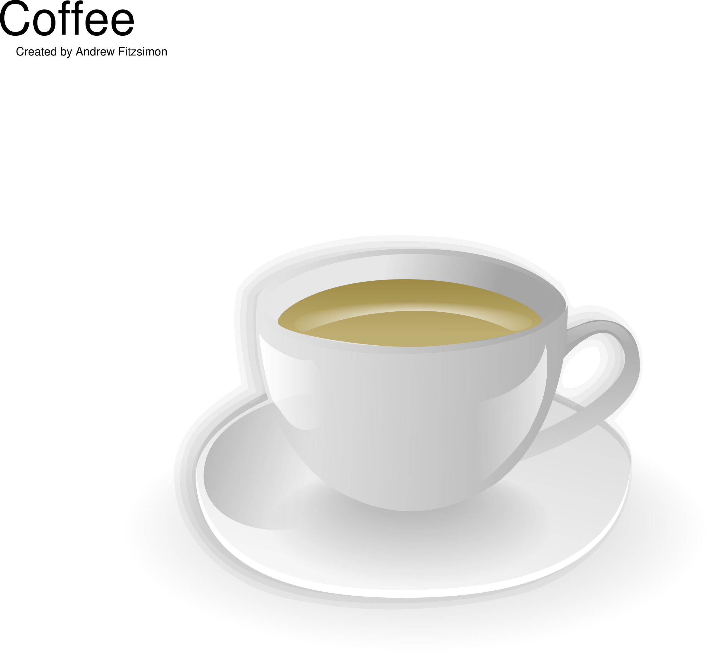 Free Vector Coffee Cup Clip Art - Coffee Cup Clip Art (600x552), Png Download