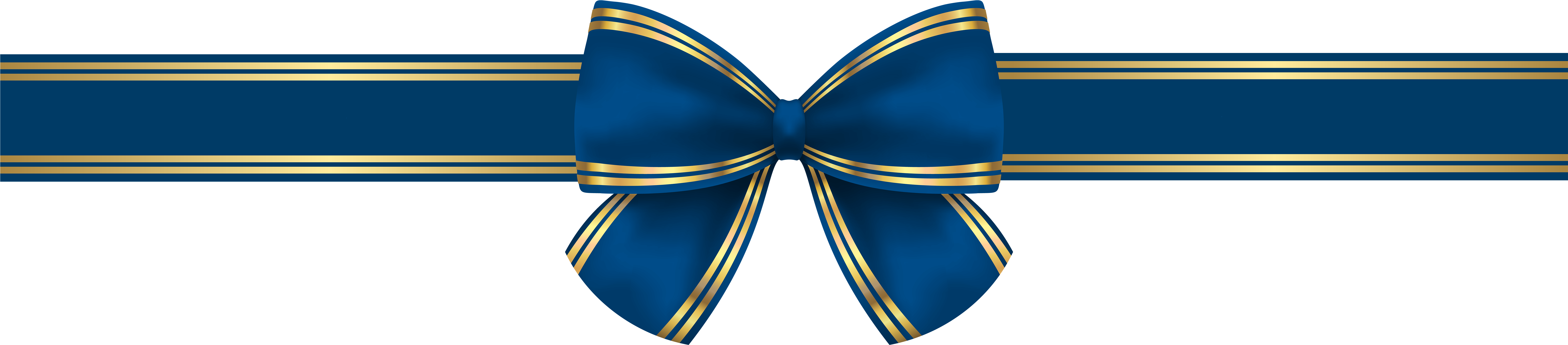Golden Bow Png - Clip Art (8000x1906), Png Download
