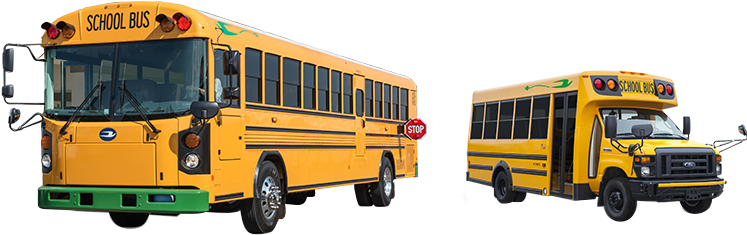 Offering Electric School Buses For Every Application - 2015 Micro Bird Ford Girardin (800x266), Png Download