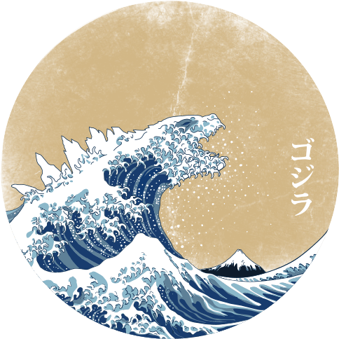 Limited Edition Cheap Daily T Shirts - Great Wave Off Kanagawa (500x741), Png Download