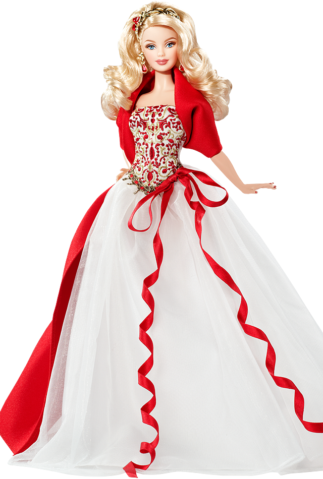 Barbie Doll Transparent - Barbie Collector 2010 Holiday Doll (640x950), Png Download