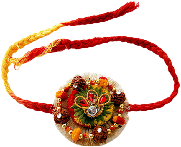 Rakhi Transparent Images - Raksha Bandhan Rakhi Png (600x338), Png Download