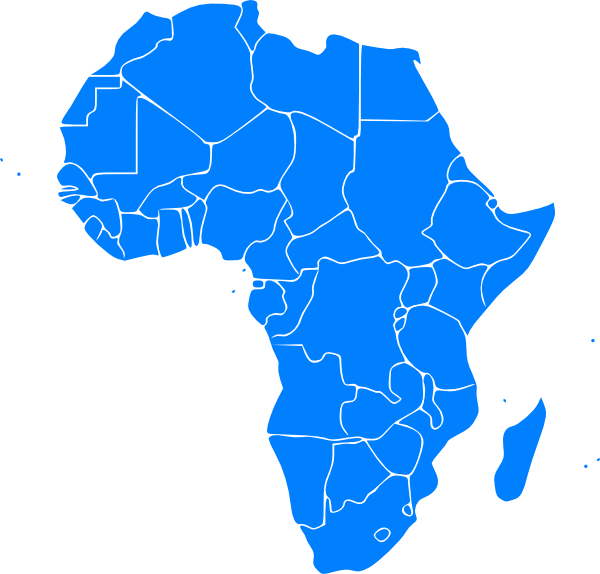 Clip Art At Clker - Clipart Map Of Africa (600x574), Png Download