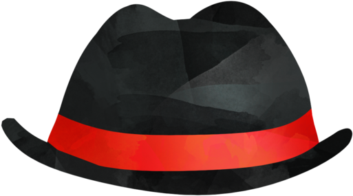 Black Fedora - Hats Off (618x618), Png Download
