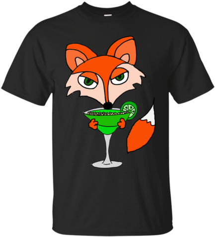 Cool Foxy Red Fox Drinking Margarita T-shirt - Science Bitch Neil De Grass Tyson (480x480), Png Download
