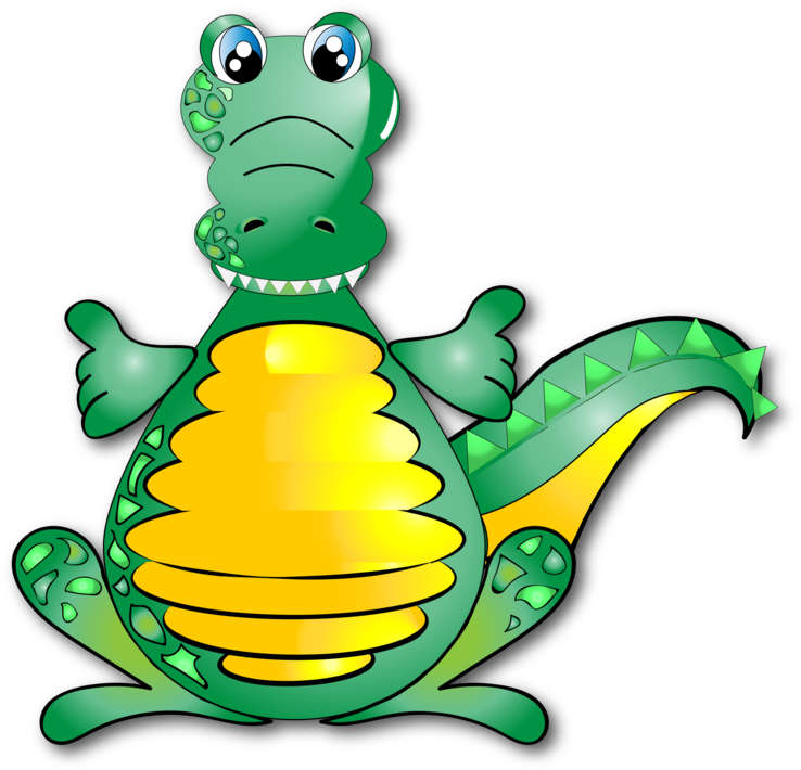 Crocodile Cartoon Alligators Turtle Drawing - Gambar Buaya Kartun Lucu (784x750), Png Download