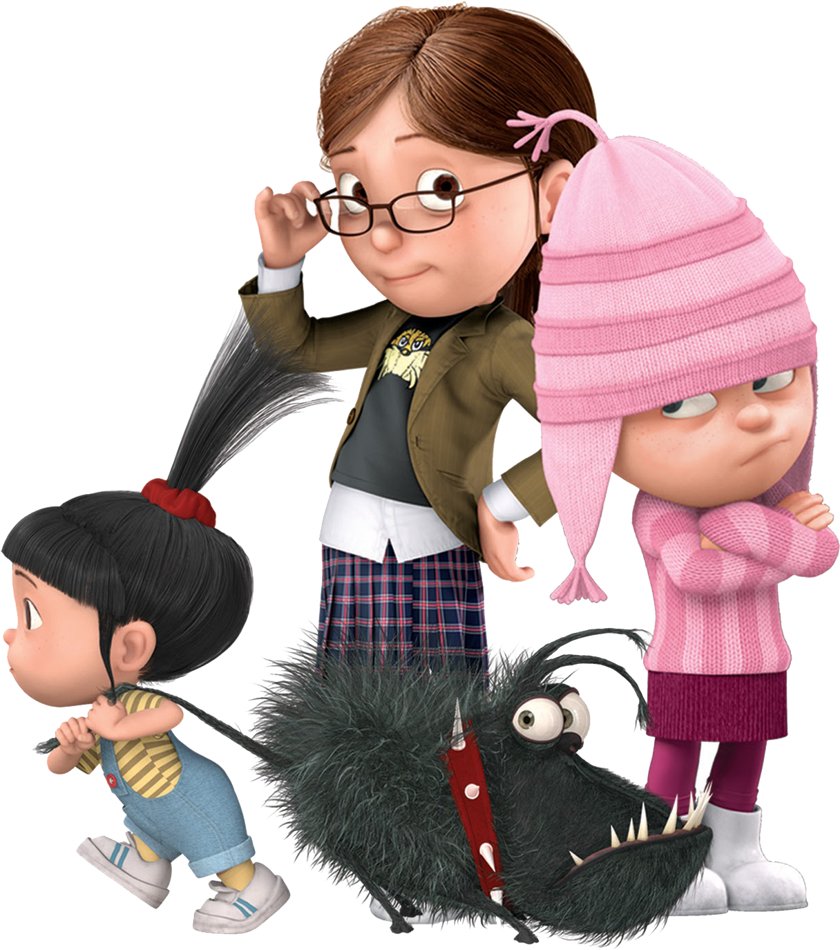 Despicable Me - Despicable Me 3 Niñas (1261x1403), Png Download